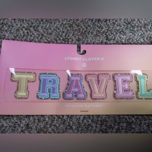 Stoney Clover Lane X Target Collab 
Sticker patches
“Travel”